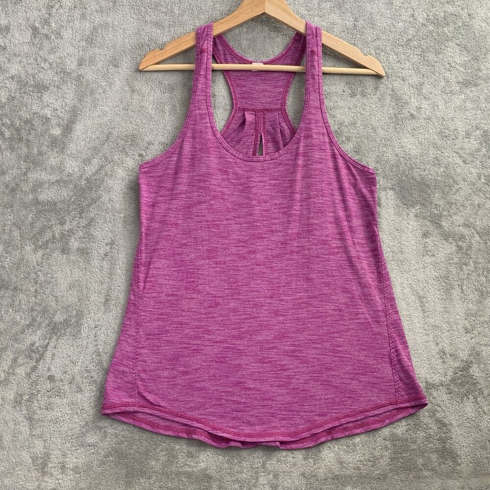lululemon athletica Pink Heathered Racerback Tank Top
